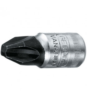 Головка торцевая с отверточной вставкой 1/4" PH 4 GEDORE