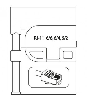 Модуль сменный для модульных штекеров RJ 45 GEDORE