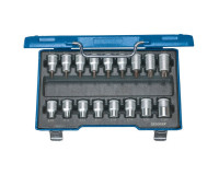 Набор торцевых головок с отверточными вставками 1/2" TORX 17шт GEDORE
