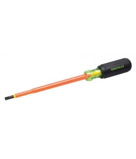 GT-0153-22-INS Greenlee отвертка шлиц изолированная до 1000В,3/16"х6"