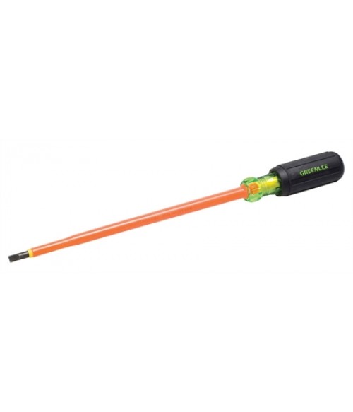 GT-0153-23-INS Greenlee отвертка шлиц изолированная до 1000В,3/16"х8" GT-0153-23-INS Greenlee отвертка шлиц изолированная до 1000В,3/16"х8"