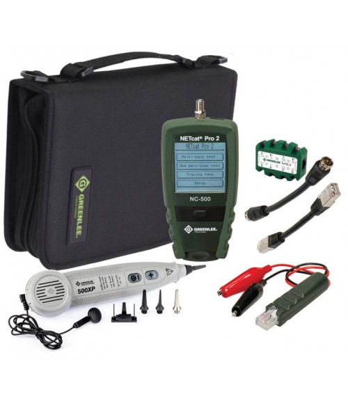 GT-NC500-KIT Greenlee NC500-KIT - комплект кабельного тестера NetCat Pro v2 GT-NC500-KIT Greenlee NC500-KIT - комплект кабельного тестера NetCat Pro v2