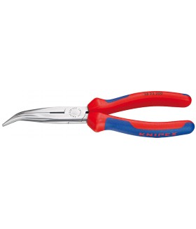 KN-2622200 Круглогубцы с плоскими губками с режущими кромками 200 мм Knipex