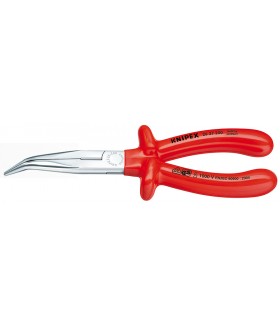 KN-2627200 Круглогубцы с плоскими губками с режущими кромками 200 мм Knipex