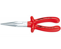 KN-2617200 Круглогубцы с плоскими губками с режущими кромками 200 мм Knipex
