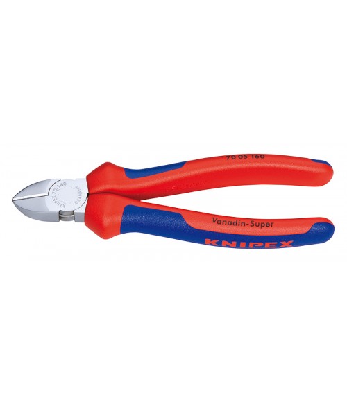 KN-7005160 Кусачки боковые 160 мм Knipex KN-7005160 Кусачки боковые 160 мм Knipex
