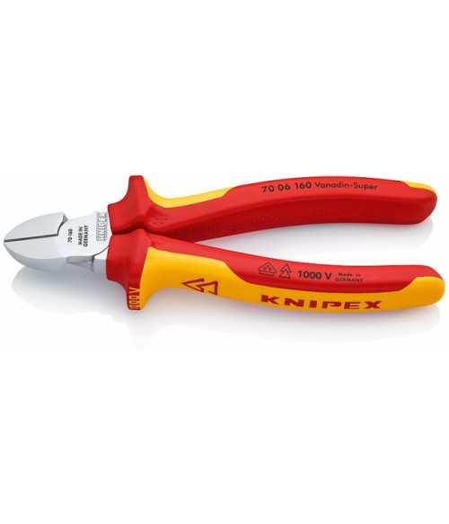 KN-7006160 Кусачки боковые 160 мм до 1000V Knipex KN-7006160 Кусачки боковые 160 мм до 1000V Knipex