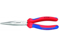 KN-2612200 Круглогубцы с плоскими губками с режущими кромками 200 мм Knipex