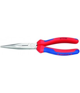 KN-2612200 Круглогубцы с плоскими губками с режущими кромками 200 мм Knipex