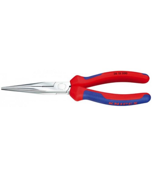 KN-2615200 Круглогубцы с плоскими губками с режущими кромками 200 мм Knipex KN-2615200 Круглогубцы с плоскими губками с режущими кромками 200 мм Knipex