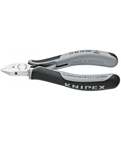 KN-7742115ESD Кусачки боковые для электроники Knipex KN-7742115ESD Кусачки боковые для электроники Knipex