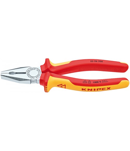 KN-0306200 Плоскогубцы комбинированные до 1000V 200 мм Knipex KN-0306200 Плоскогубцы комбинированные до 1000V 200 мм Knipex