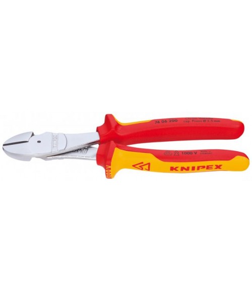 KN-7406160 Кусачки боковые особой мощности до 1000V Knipex KN-7406160 Кусачки боковые особой мощности до 1000V Knipex