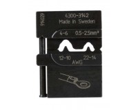 PM-4300-3142 Матрица для опрессовки неизолированных наконечников: 0.5 – 2.5 мм2 и 4 - 6 мм2 PRESSMASTER