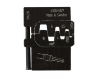 PM-4300-3127 Матрица для опрессовки втулочных наконечников: 0.25 – 0.75 мм2, 1 – 1.5 мм2, 2.5 мм2, 4 мм2, 6 мм2 PRESSMASTER