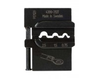 PM-4300-3137 Матрица для опрессовки неизолированных наконечников: 0.75 мм2, 1.5 мм2, 2.5 мм2 PRESSMASTER