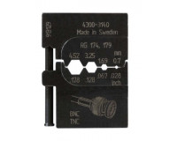 PM-4300-3140 Матрица для опрессовки коаксиального кабеля: RG 174,179 (0.7 мм, 1.69 мм, 3.26 мм, 4.52 мм) PRESSMASTER