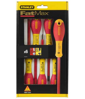 ST-0-65-441 Набор отверток до 1000В FatMax (6 шт.; 2.5х50; 3.5х75; 5.5х150; PH1x100; PH2x125; пробник) STANLEY