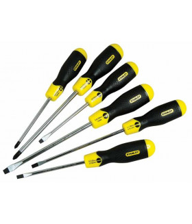 ST-0-65-007 Набор отверток Cushion Grip (6шт; 3х75; 5х100; 6.5х150; 6.5х200; РН1х75; РН2х150) STANLEY