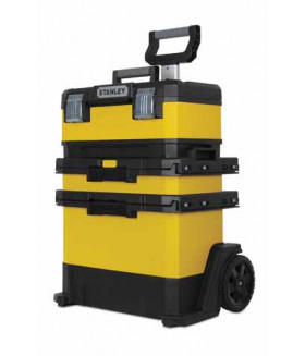 ST-1-95-621 Ящик "Stanley® Rolling Workshop" металлопластмассовый с колесами, 56,8 x 73 x 38,9 см STANLEY