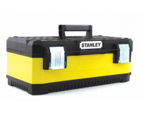 ST-1-95-613 ЯЩИК ДЛЯ ИНСТРУМЕНТА "STANLEY" МЕТАЛЛОПЛАСТМАССОВЫЙ ЖЕЛТЫЙ (23080) 23" / 58,4 x 29,3 x 22,2CM STANLEY