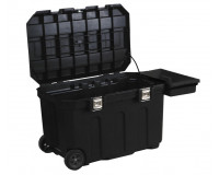 ST-1-93-278 ЯЩИК С КОЛЕСАМИ "MOBILE JOB CHEST™" С ИНТЕГРИРОВАННЫМ ЗАМКОМ ПЛАСТМАССОВЫЙ (37025) 50GAL. / 94,6 X 57,8 X 58,7CM STANLEY
