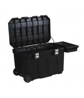 ST-1-93-278 ЯЩИК С КОЛЕСАМИ "MOBILE JOB CHEST™" С ИНТЕГРИРОВАННЫМ ЗАМКОМ ПЛАСТМАССОВЫЙ (37025) 50GAL. / 94,6 X 57,8 X 58,7CM STANLEY
