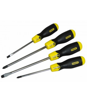 ST-0-65-013 НАБОР ИЗ 4-Х ОТВЕРТОК "CUSHIONGRIP" (5Х100; PL6,5Х200; PH1X75, PH2X150) STANLEY