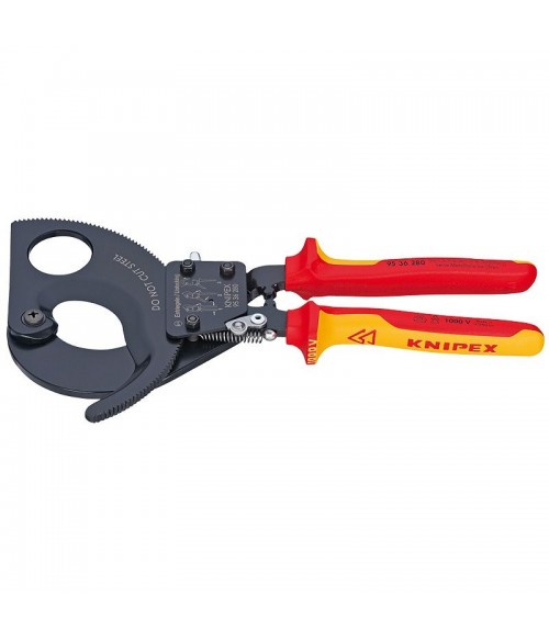 Ножницы секторные кабельные KN-9536280 диэлектрические до 1000V Knipex Ножницы секторные кабельные KN-9536280 диэлектрические до 1000V Knipex