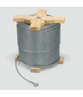 487580 STC 7-6 Стальной трос D 7 мм, per 1 м, мBL 34,8 kN VETTER