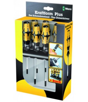 WE-024410 Набор отверток Kraftform 977/6 TORX®: отвертка-резец + подставка Wera