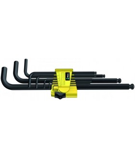 WE-022171 Набор Г-образных ключей дюймовых 950 PKL/9 SZ N BlackLaser Wera