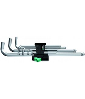 WE-022087 Набор Г-образных ключей метрических хромированных 950 PKL/9 SM N Wera