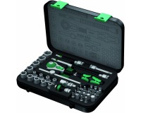 WE-003533 Набор трещотка Zyklop Speed 8100 SA 2 1/4" с насадками Wera