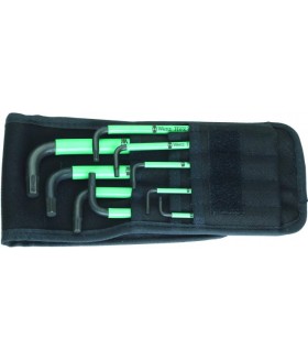 WE-022528 Набор Г-образных ключей дюймовых 950 SPKL/9 SZ BlackLaser Wera