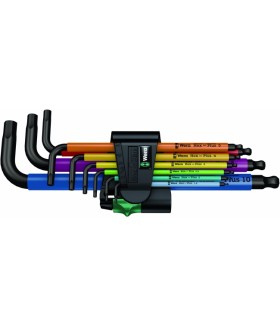 WE-073593 Набор Г-образных ключей 950 SPKL/9 SM N Multicolour BlackLaser Wera