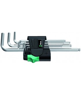 WE-022181 Набор Г-образных ключей метрических хромированных 950 PKL/7 SM N Wera