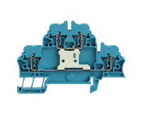 1745880000 Клемма двухярусная пружинная ZDK 2.5V, синяя (50шт) Weidmueller