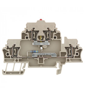 1690010000 Двухъярусная клеммная колодка ZDK 2.5/LD RT/1 (50шт) Weidmueller