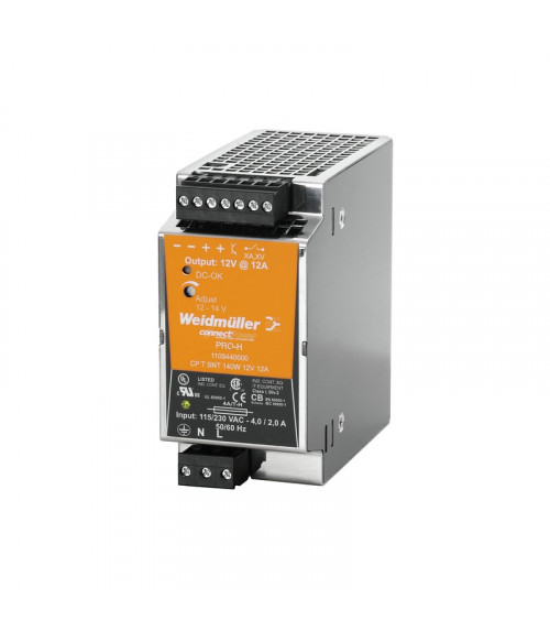 1105440000 Источник питания CP T SNT 140W 12V 12A Weidmueller 1105440000 Источник питания CP T SNT 140W 12V 12A Weidmueller