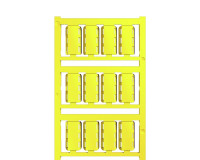 1323450000 Маркировка проводов и кабелей SlimFix X, 7 - 40 mm, 24 x 9 mm, желтый (120шт) Weidmueller