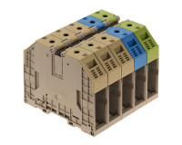 1032300000 Сетевой блок WDU 70/95-3 бежевых + 1 зеленая + 1 синяя (2шт) Weidmueller