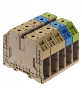 1032300000 Сетевой блок WDU 70/95-3 бежевых + 1 зеленая + 1 синяя (2шт) Weidmueller