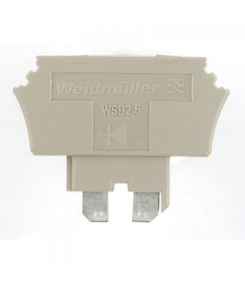 1058560000 Клеммная колодка с диодной вставкой WSD 2.5/D-/+ WTR2.5 (25шт) Weidmueller 1058560000 Клеммная колодка с диодной вставкой WSD 2.5/D-/+ WTR2.5 (25шт) Weidmueller