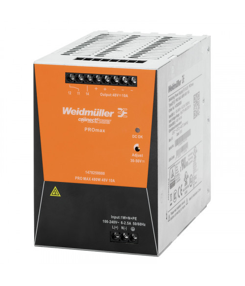 1478140000 Источник питания PRO MAX 480W 24V 20A Weidmueller 1478140000 Источник питания PRO MAX 480W 24V 20A Weidmueller
