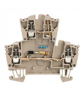 8013140000 Клемма с индикатором WDK 2.5 LD 1D 2R 230VAC (25шт) Weidmueller
