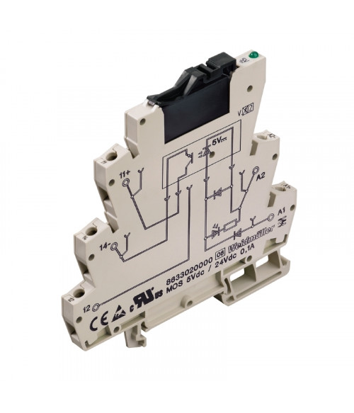 8607710000 Модуль оптической развязки MOS 230Vac / 24Vdc 0,1A (10шт) Weidmueller 8607710000 Модуль оптической развязки MOS 230Vac / 24Vdc 0,1A (10шт) Weidmueller