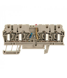 1692600000 Клеммная колодка пружинная ZDU 2.5/2X2AN/LD- (20шт) Weidmueller