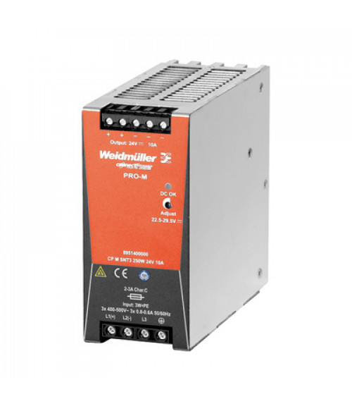 8951400000 Источник питания CP M SNT3 250W 24V 10A Weidmueller 8951400000 Источник питания CP M SNT3 250W 24V 10A Weidmueller